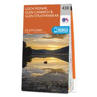 Wandelkaart - Topografische kaart 430 OS Explorer Map Loch Monar, Glen - thumbnail