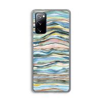 Watercolor Agate: Samsung Galaxy S20 FE / S20 FE 5G Transparant Hoesje