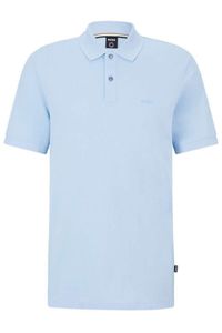 BOSS Regular Fit Polo shirt Korte mouw lichtblauw