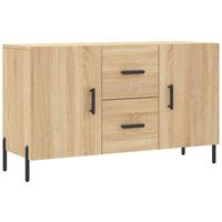 vidaXL Dressoir 100x36x60 cm bewerkt hout sonoma eikenkleurig