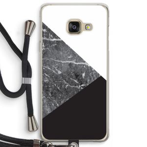 Combinatie marmer: Samsung Galaxy A3 (2016) Transparant Hoesje met koord