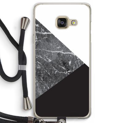 Combinatie marmer: Samsung Galaxy A3 (2016) Transparant Hoesje met koord