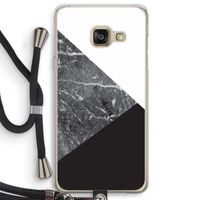 Combinatie marmer: Samsung Galaxy A3 (2016) Transparant Hoesje met koord Combinatie marmer: Samsung Galaxy A3 (2016) Transparant Hoesje met koord