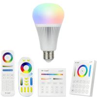 RGBWW wifi led lamp set met afstandsbediening 9w e27 - thumbnail