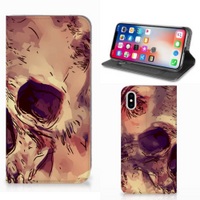 Mobiel BookCase Apple iPhone Xs Max Skullhead