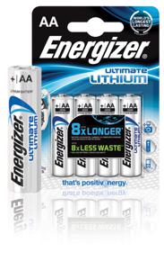 Energizer Ultimate Lithium L91 AA batterijen (4 stuks)