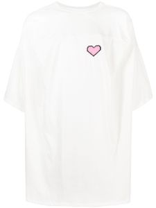 Natasha Zinko t-shirt Pixel Heart - Blanc