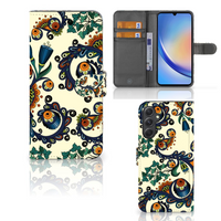 Wallet Case Samsung Galaxy A24 4G Barok Flower - thumbnail