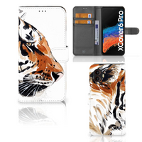 Hoesje Samsung Galaxy Xcover 6 Pro Watercolor Tiger