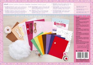 Folia vilt craft kit met 20 stuks, Patisserie