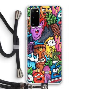 Vexx Mixtape: Samsung Galaxy S20 Transparant Hoesje met koord
