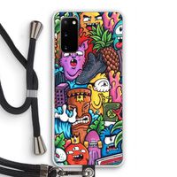 Vexx Mixtape: Samsung Galaxy S20 Transparant Hoesje met koord