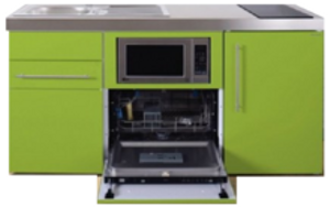 MPGSM 160 Groen met koelkast, vaatwasser en magnetron RAI-987