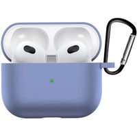 Basey Hoesje Voor AirPods 3 Hoesje Silicone Case Cover - Hoes Voor AirPods 3 Case Siliconen Hoes - Baby Blauw - thumbnail