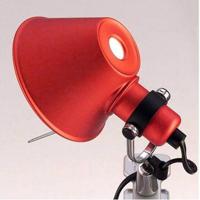 Artemide Tolomeo Micro Pinza klemlamp retrofit rood