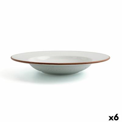 Diep bord Ariane Terra Keramisch Beige (Ø 26 cm) (6 Stuks)