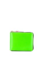 Comme Des Garçons Wallet portefeuille zippé colour block - Vert - thumbnail