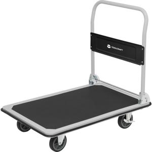 TOOLCRAFT Handwagen Inklapbaar, Afleider Staal, PP, Thermoplastisch polyurethaan Laadvermogen (max.): 150 kg