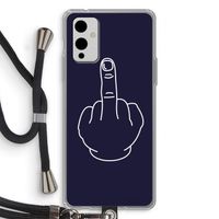 F**k U: OnePlus 9 Transparant Hoesje met koord