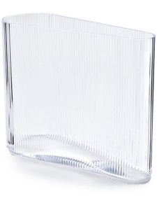 Nude vase Mist Wide en crystal - Blanc