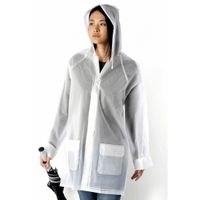 2x Transparante regenjassen/overjassen voor een festival One size  -