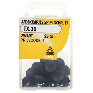 Afdekkap sp.pl.schr. tx20 zw 25st - Deltafix