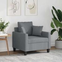 Fauteuil 60 cm stof lichtgrijs