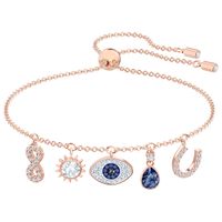 Swarovski 5497668 Armband Symbolic Charms rosekleurig 24 cm - thumbnail