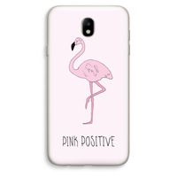Pink positive: Samsung Galaxy J7 (2017) Transparant Hoesje