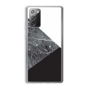 Combinatie marmer: Samsung Galaxy Note 20 / Note 20 5G Transparant Hoesje