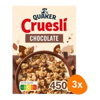 Quaker - Cruesli Chocolade - 3x 450g