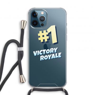 Victory Royale: iPhone 12 Pro Transparant Hoesje met koord