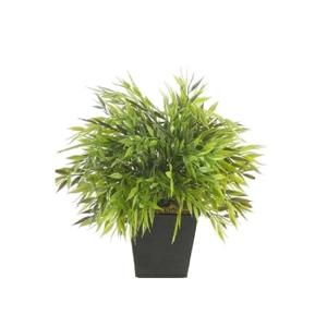 Kunstplant Bamboe Bambuseae - groen - 25 cm - in pot