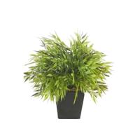 Kunstplant Bamboe Bambuseae - groen - 25 cm - in pot