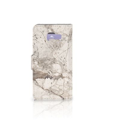 Samsung Galaxy A3 2016 Bookcase Marmer Beige