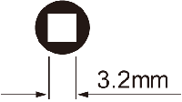 IceToolz spaaknippelsleutel 12b3 voor 3,2 mm (vierkante) nippels