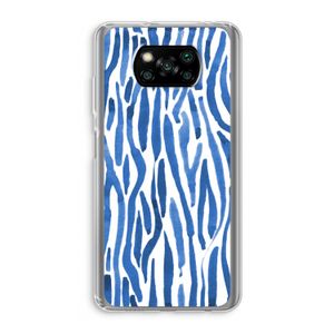 Blauwe nerven: Xiaomi Poco X3 NFC Transparant Hoesje