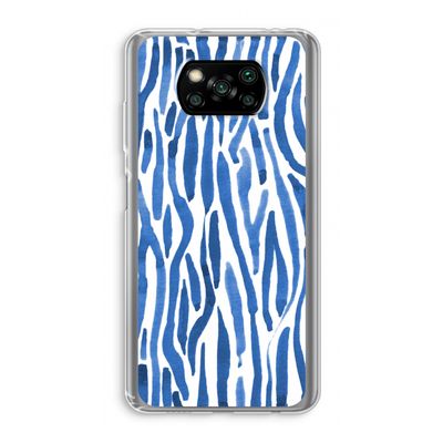 Blauwe nerven: Xiaomi Poco X3 NFC Transparant Hoesje