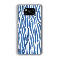 Blauwe nerven: Xiaomi Poco X3 NFC Transparant Hoesje