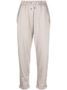 Brunello Cucinelli pantalon de jogging à coupe courte - Tons neutres