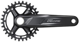 Shimano Crankstel 10/11-speed Deore FC-M5100-1 30 tands 175 mm zwart