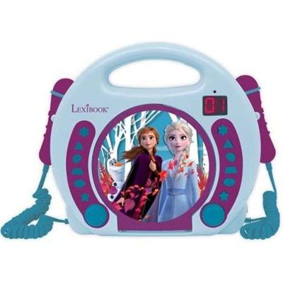 LEXIBOOK - DE KONINGIN VAN SNEEUW - CD-speler Karaoke Kid met 2 microfoons