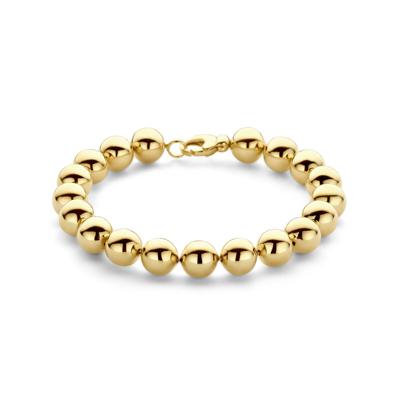 14k Geelgouden Armband met 10mm Bolletjes - 21cm Draaglengte