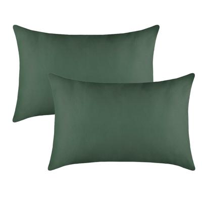 Stof Textile sierkussen Hawaii - 4x - donkergroen - 40 x 60 cm - bank kussens - polyester