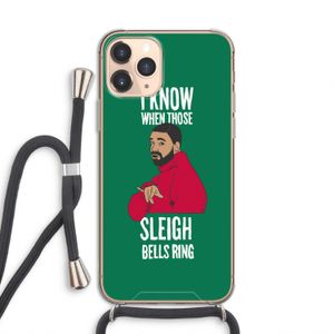 Sleigh Bells Ring: iPhone 11 Pro Transparant Hoesje met koord
