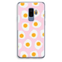 Dancing eggs: Samsung Galaxy S9 Plus Transparant Hoesje - thumbnail