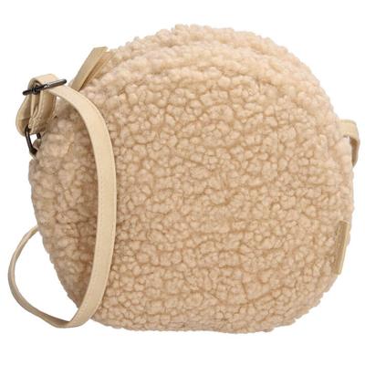 Beagles Fluffy Teddy Rond Schoudertasje Navarra Cream