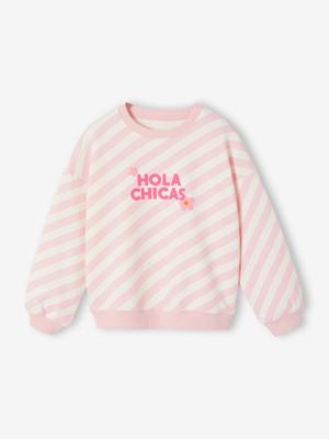 Geprinte sweater voor meisjes rozen