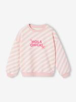 Geprinte sweater voor meisjes rozen