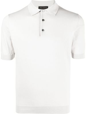 Dell'oglio polo en coton à manches courtes - Gris